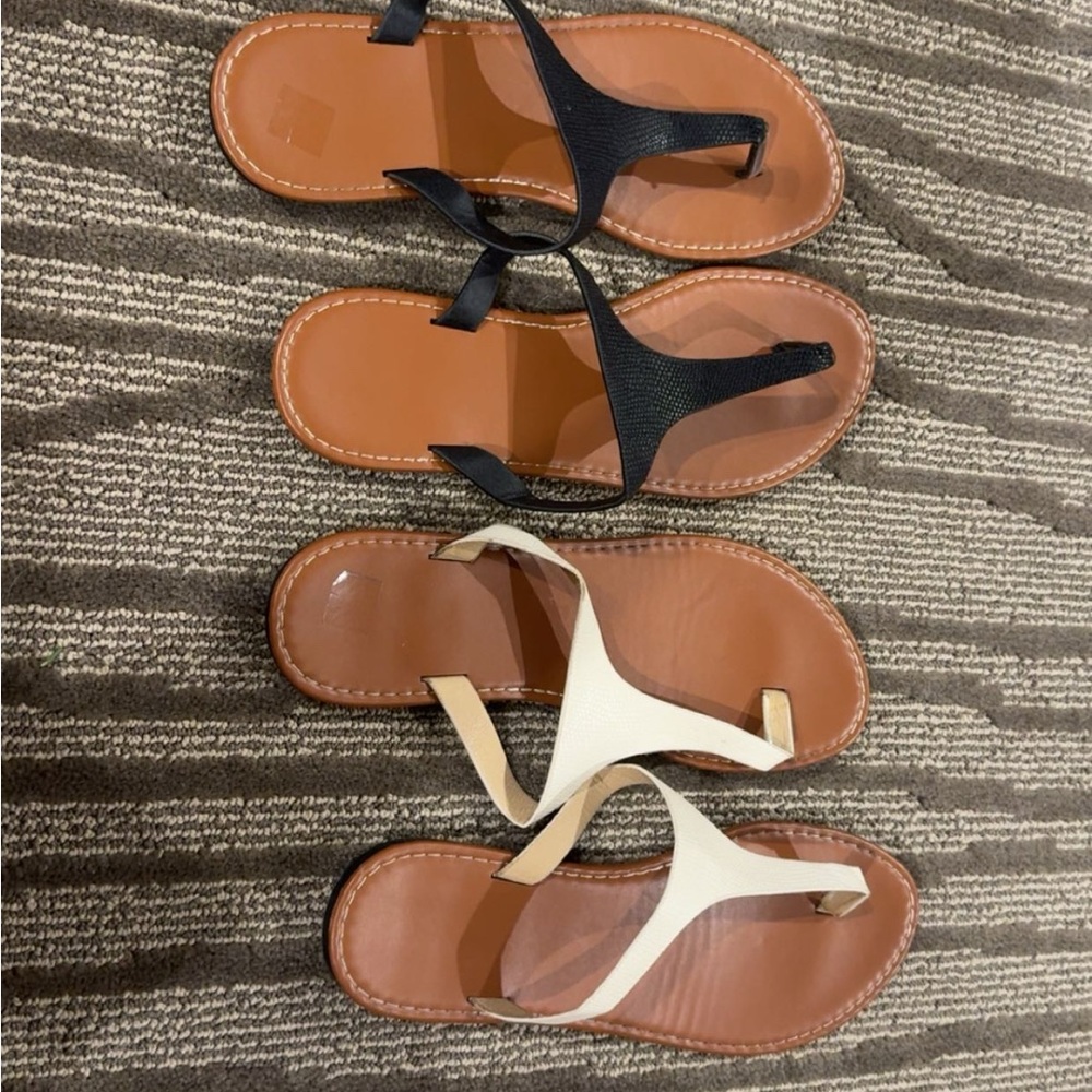 Stylish Black and White Women's Sandals